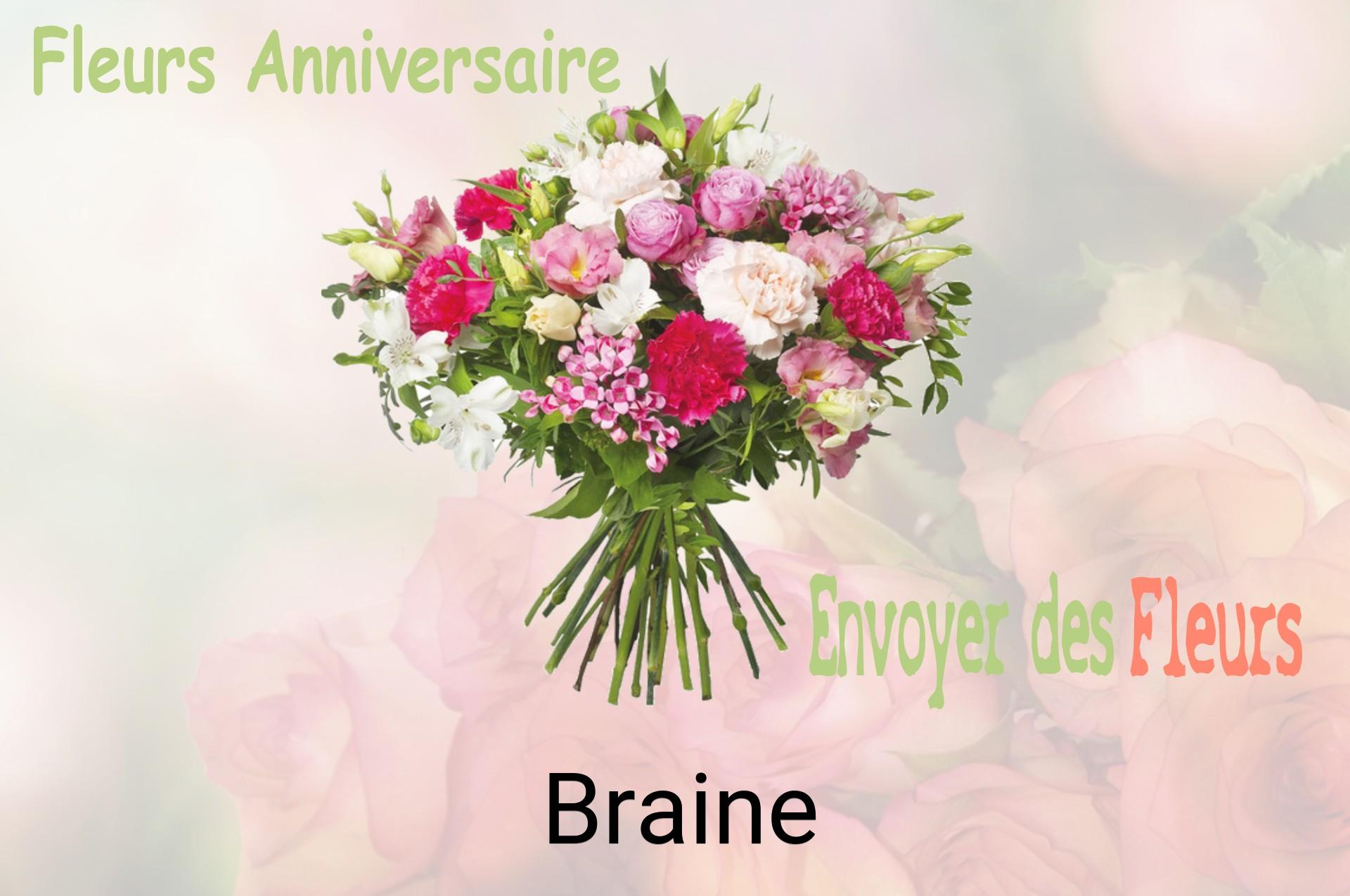 Bouquet de fleurs d’anniversaire livré à Braine
